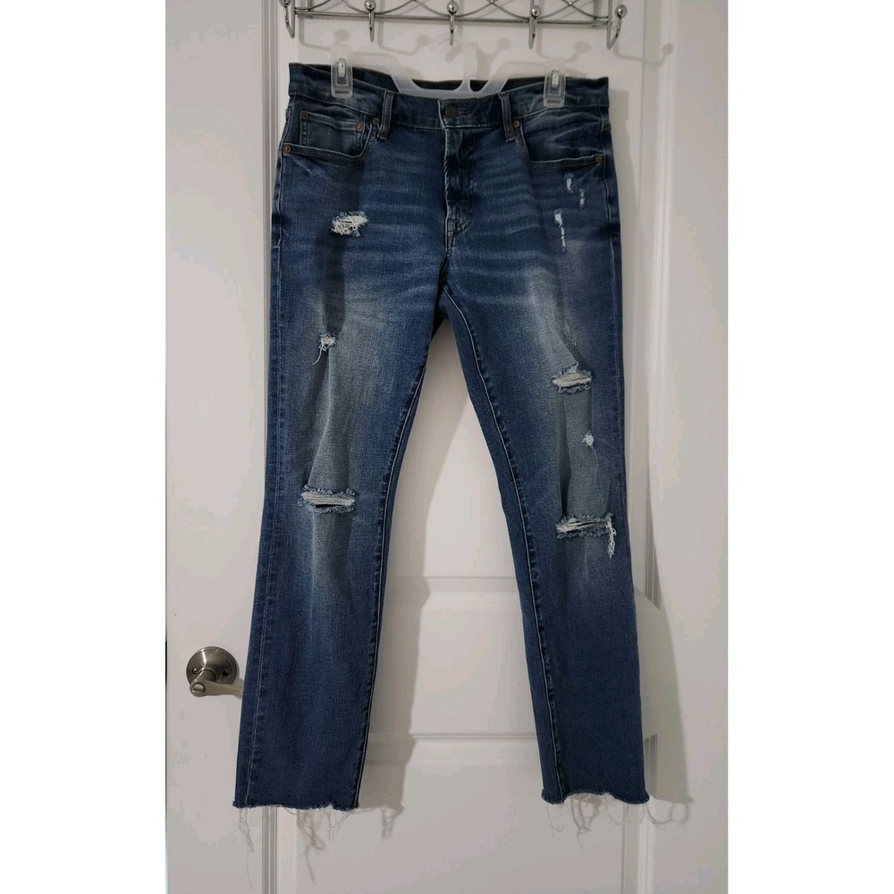 Aeropostale Men Flex Effects Skinny Blue Jeans Pants Size 32 X 30
